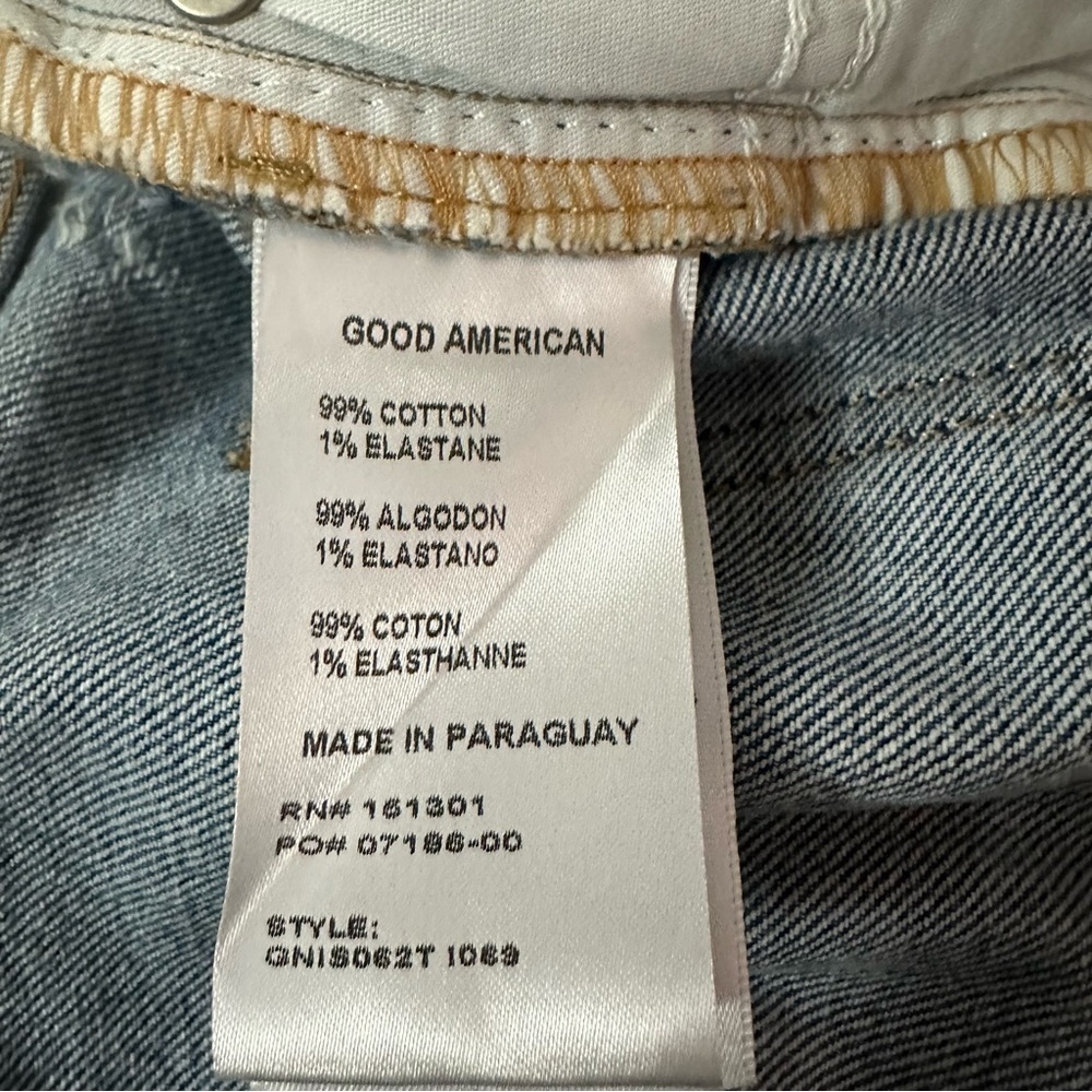 NWT Good American denim cutoff Jean Shorts Size 10/30 - Picture 10 of 15
